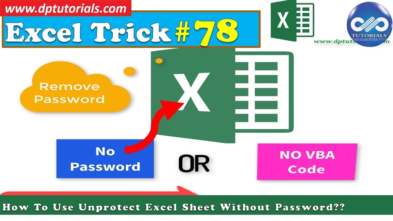 unprotect excel sheet without password